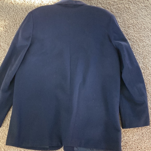 Navy blue wool blazer - Picture 3 of 4